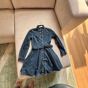 Ralph Lauren Blue Denim Kids Casual Dress